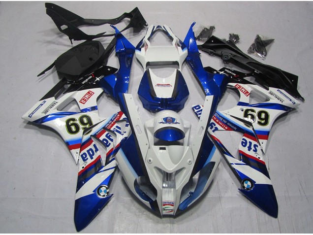 Purchase 2009-2014 White Blue Sterilgarda 69 BMW S1000RR Motor Fairings Canada