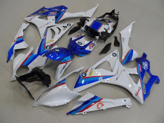 Purchase 2009-2014 Blue White BMW S1000RR Motorcycle Fairing Kit Canada