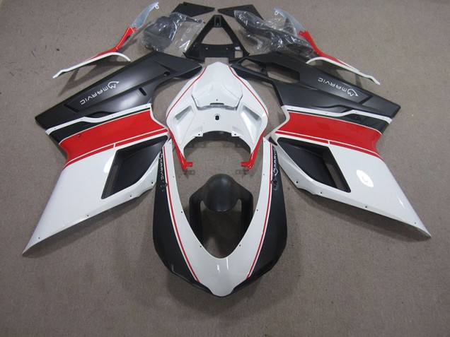 Purchase 2007-2014 White Red Black Marvic Ducati 848 Motorcycle Fairings Kit Canada