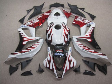 Purchase 2004-2005 White Red Flame SHARK Honda CBR1000RR Motorbike Fairing Canada