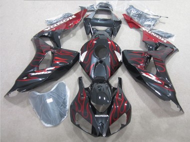 Purchase 2006-2007 Black Red Flame Honda CBR1000RR Motorbike Fairing Canada