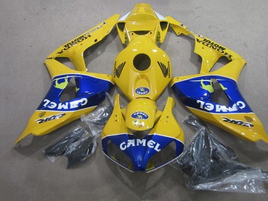 Purchase 2006-2007 Yellow Blue Camel Honda CBR1000RR Motorcyle Fairings Canada