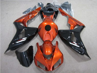 Purchase 2006-2007 Black Orange Honda CBR1000RR Motorcycle Fairings Kit Canada