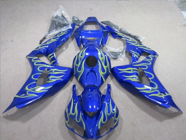 Purchase 2006-2007 Blue Green Flame Honda CBR1000RR Motorcycle Fairings Canada