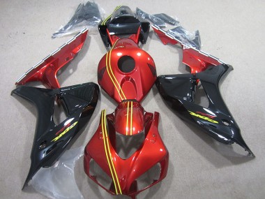 Purchase 2006-2007 Black Red Yellow Honda CBR1000RR Motorcycle Fairing Kit Canada