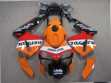 Purchase 2003-2004 Orange Black Repsol Honda CBR600RR Motorcylce Fairings Canada