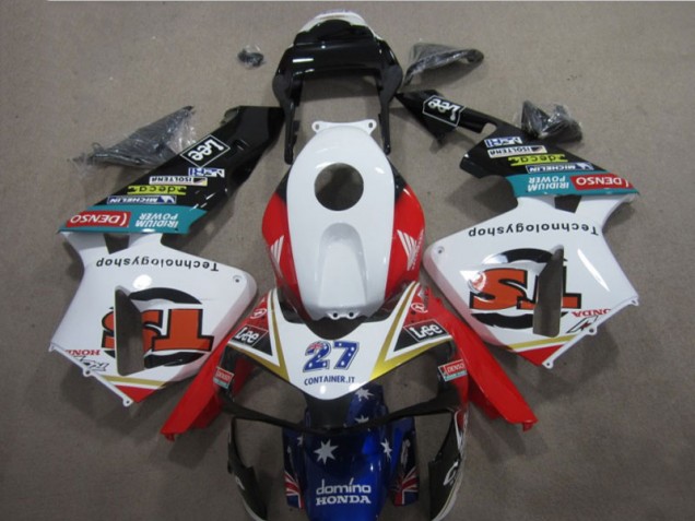 Purchase 2003-2004 White Red Blue 27 Honda CBR600RR Motorcycle Fairings Canada