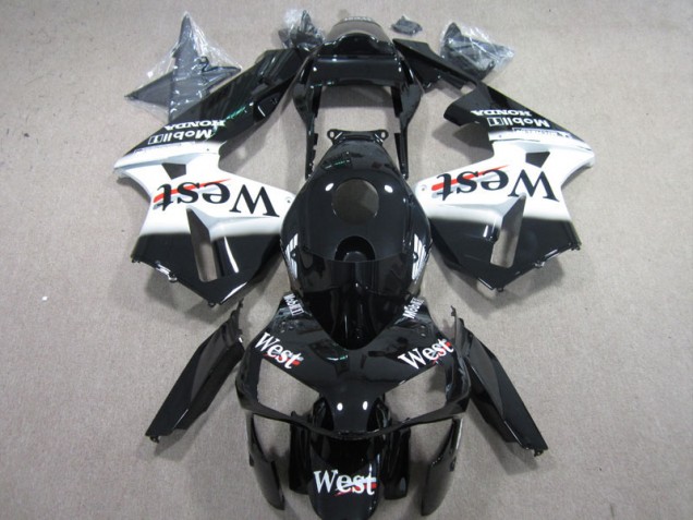 Purchase 2003-2004 West White Black Honda CBR600RR Motorbike Fairings Canada