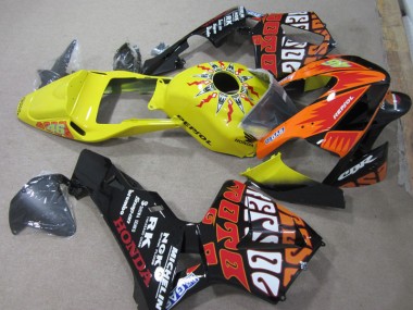 Purchase 2003-2004 Yellow Black Repsol 46 Honda CBR600RR Bike Fairings Canada