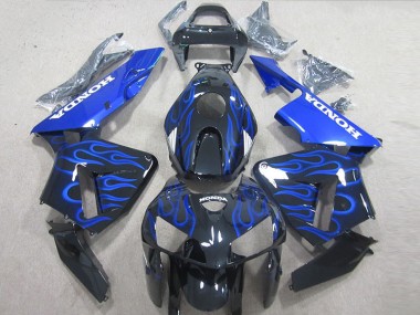 Purchase 2005-2006 Black Blue Flame Honda CBR600RR Bike Fairings Canada