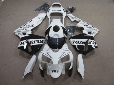 Purchase 2005-2006 White Black Repsol Honda CBR600RR Motorcylce Fairings Canada