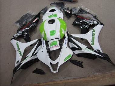 Purchase 2007-2008 White Green Hannspree Honda CBR600RR Bike Fairings Canada