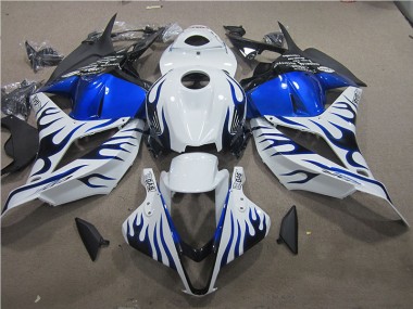 Purchase 2009-2012 White Blue Flame Honda CBR600RR Bike Fairings Canada