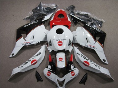 Purchase 2009-2012 White Red Konica Minolta Honda CBR600RR Motorbike Fairing Kits Canada