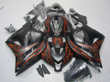 Purchase 2009-2012 Black Red Flame Honda CBR600RR Motorcycle Replacement Fairings Canada