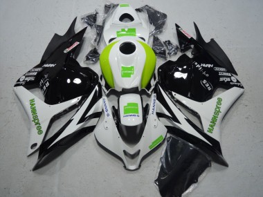 Purchase 2009-2012 Black White Green Hannspree Honda CBR600RR Motorcycle Fairing Kit Canada