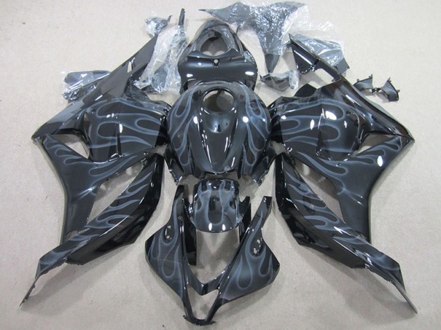 Purchase 2009-2012 Black Silver Flame Honda CBR600RR Motor Fairings Canada