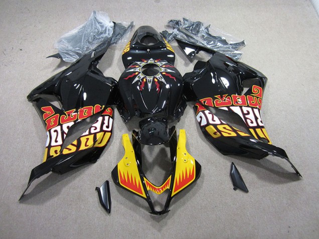 Purchase 2009-2012 Black Yellow Honda CBR600RR Motorcycle Fairing Canada