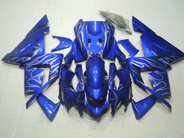 Purchase 2003-2005 Blue White Flame Kawasaki ZX10R Motorcycle Replacement Fairings Canada