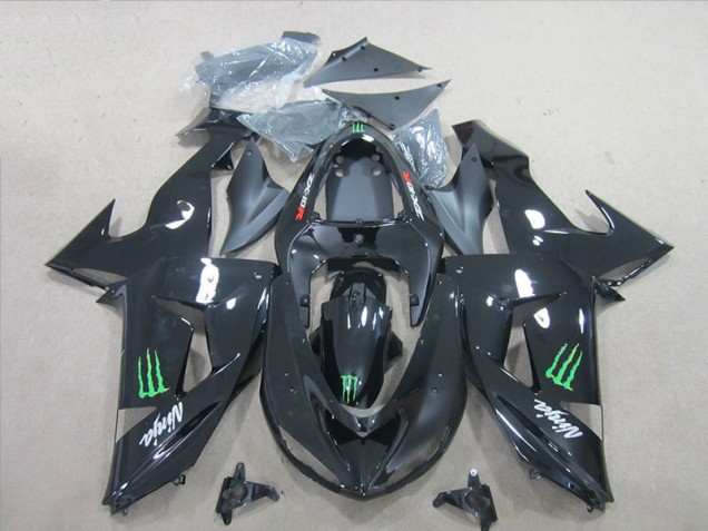 Purchase 2006-2007 Black Green Monster Ninja Kawasaki ZX10R Motorcycle Fairings Kit Canada