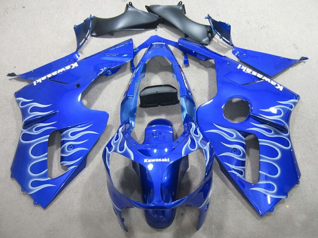 Purchase 2000-2001 Blue White Flame Kawasaki ZX12R Motorcylce Fairings Canada