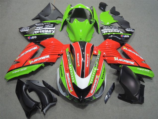 Purchase 2006-2011 Red Green Motocard Kawasaki ZX14R ZZR1400 Bike Fairing Canada