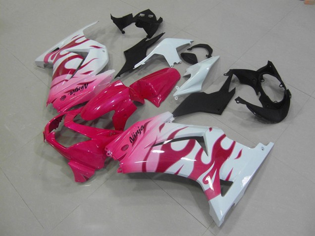 Purchase 2008-2012 Pink White Kawasaki ZX250R Bike Fairings Canada