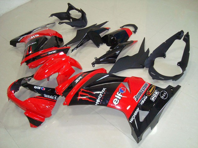 Purchase 2008-2012 Black Red Monster Kawasaki ZX250R Bike Fairings Canada