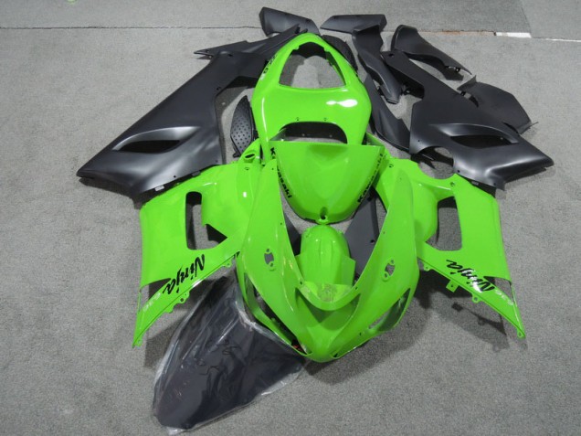 Purchase 2005-2006 Green Black Ninja 636 Kawasaki ZX6R Motorcycle Fairings Kits Canada