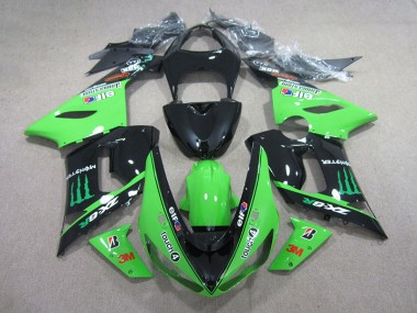 Purchase 2005-2006 Black Green 3M Touch4 Monster Kawasaki ZX6R Motorbike Fairing Canada