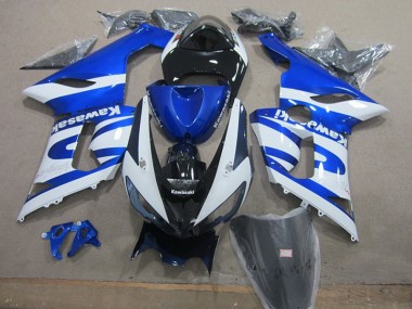 Purchase 2005-2006 Blue White Kawasaki ZX6R Replacement Motorcycle Fairings Canada