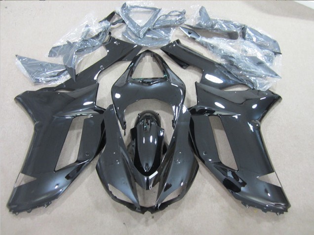 Purchase 2007-2008 Black Kawasaki ZX6R Motorcycle Fairings Kits Canada