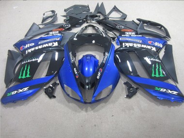 Purchase 2007-2008 Black Blue Monster Kawasaki ZX6R Motorcycle Replacement Fairings Canada