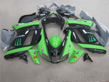 Purchase 2007-2008 Green Black 3M Monster Kawasaki ZX6R Motorbike Fairing Canada