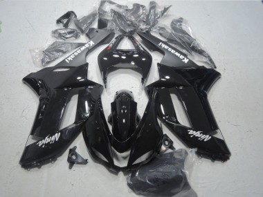 Purchase 2007-2008 Black White Ninja Kawasaki ZX6R Bike Fairings Canada