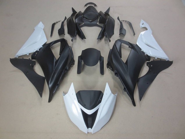 Purchase 2013-2018 Black White Kawasaki ZX6R Motorcycle Fairings Canada