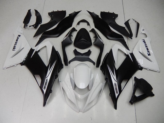 Purchase 2013-2018 Black White Kawasaki ZX6R Motorcycle Fairing Kits Canada