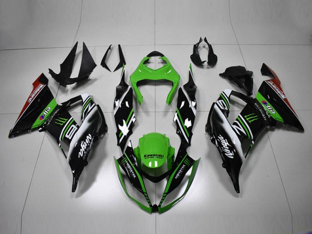 Purchase 2013-2018 Green Black White Kawasaki ZX6R Motorcycle Bodywork Canada