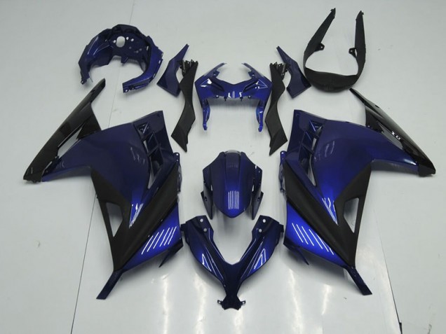 Purchase 2013-2016 Blue Black Kawasaki ZX300R Motorcyle Fairings Canada