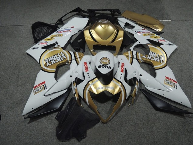 Purchase 2005-2006 White Gold Lucky Strike Motul Suzuki GSXR1000 Motor Fairings Canada