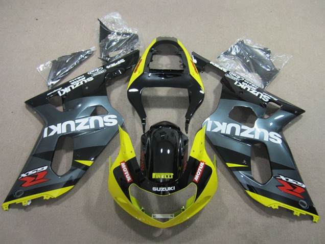 Purchase 2001-2003 Black Yellow Motul Suzuki GSXR600 Motor Fairings Canada