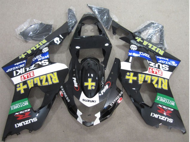 Purchase 2004-2005 Black Yellow Rizla Suzuki GSXR600 Moto Fairings Canada