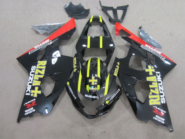 Purchase 2004-2005 Black Yellow Rizla Suzuki GSXR600 Motorcycle Fairings Kit Canada