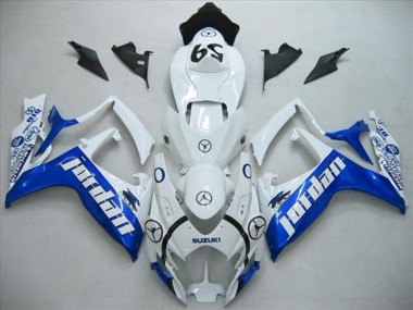 Purchase 2006-2007 White Blue Jordan Suzuki GSXR600 Motorcycle Fairings Kit Canada