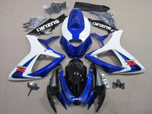 Purchase 2006-2007 Blue White Suzuki GSXR600 Motorbike Fairings Canada