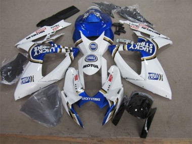 Purchase 2006-2007 White Blue Lucky Strike Motul Suzuki GSXR600 Motorcycle Fairing Canada