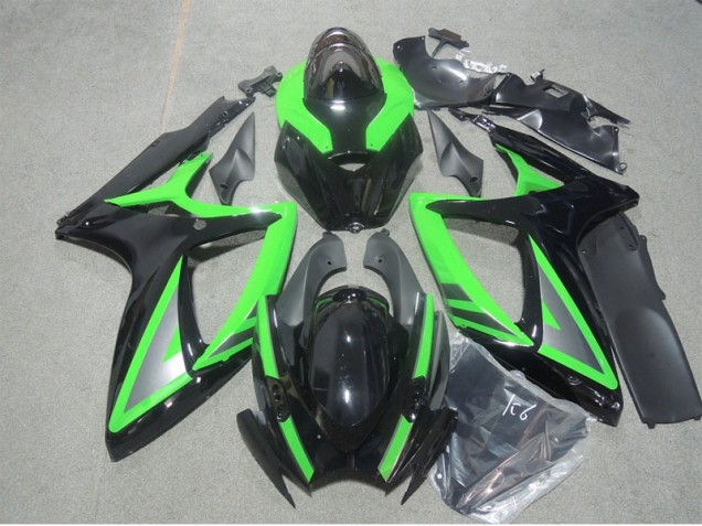 Purchase 2006-2007 Black Green Suzuki GSXR600 Motorbike Fairing Canada