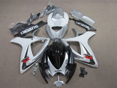 Purchase 2006-2007 Black White Suzuki GSXR600 Motorcycle Fairing Kit Canada