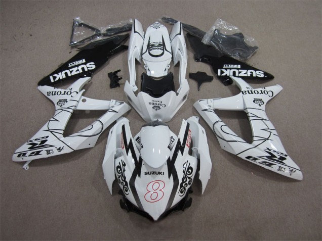 Purchase 2008-2010 White Black Corona Extra Motul 8 Suzuki GSXR600 Replacement Motorcycle Fairings Canada