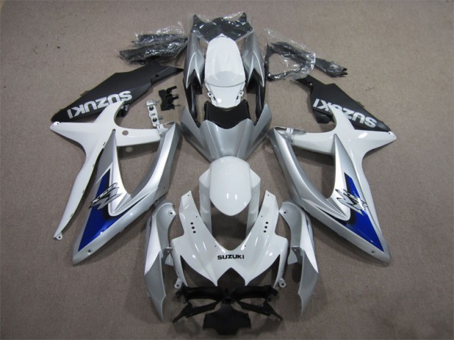 Purchase 2008-2010 Silver Blue White Suzuki GSXR600 Motorcycle Fairings Kit Canada